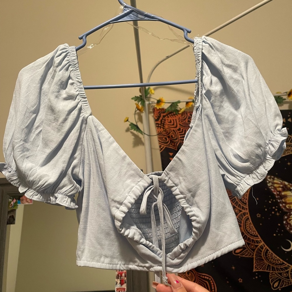 Tie crop top